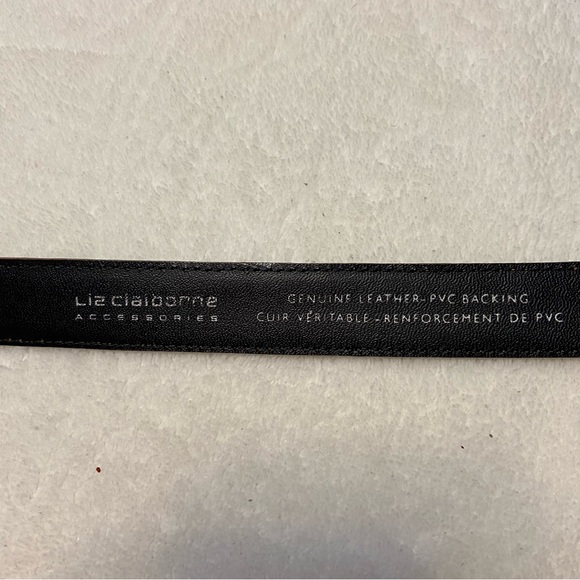 Liz Claiborne Vintage Womens Genuine Leather Crock Print Belt size Large - Picture 8 of 9